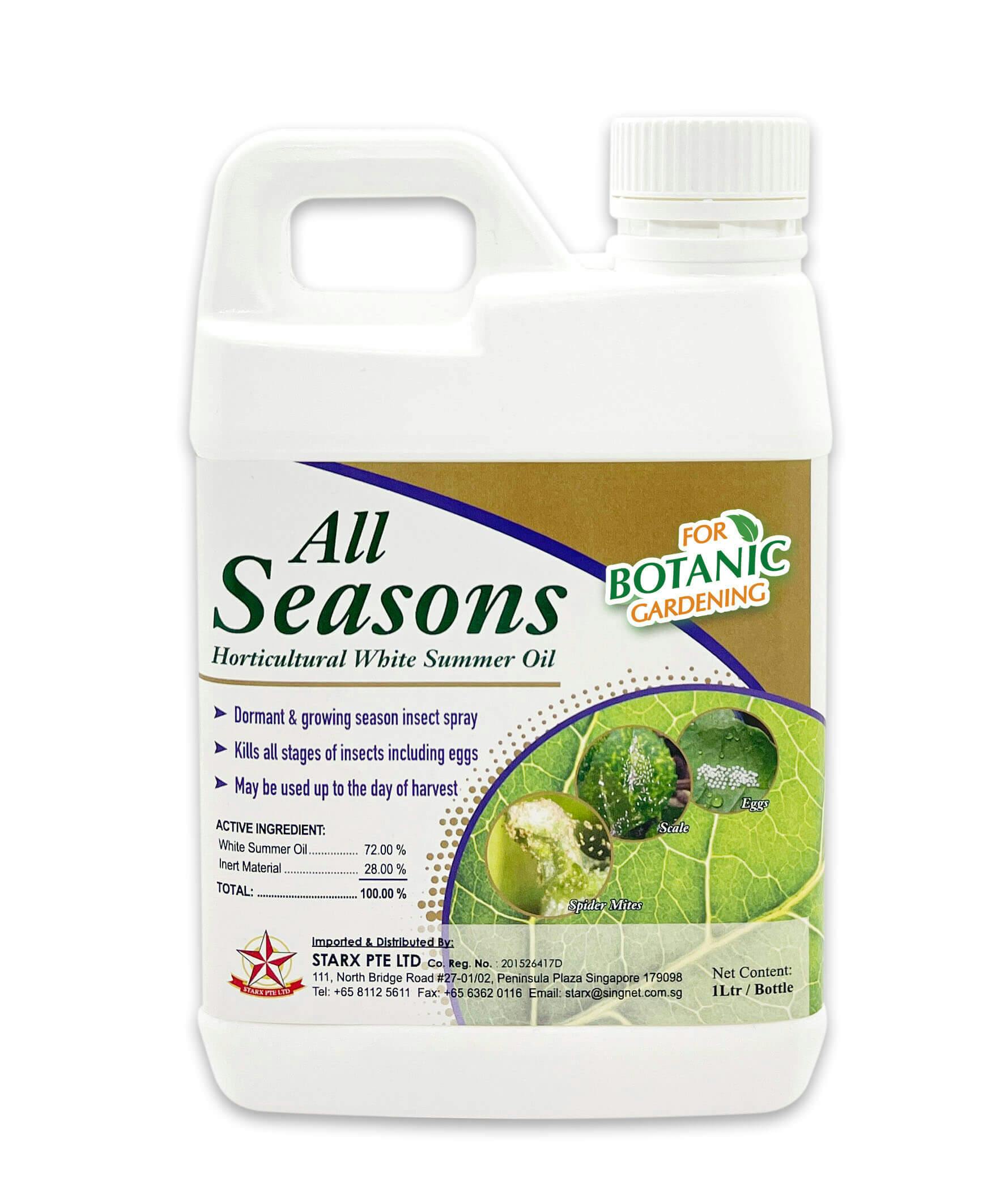 ALL SEASONS HORTICULTURAL WHITE SUMMER OIL CONCENTRATE
